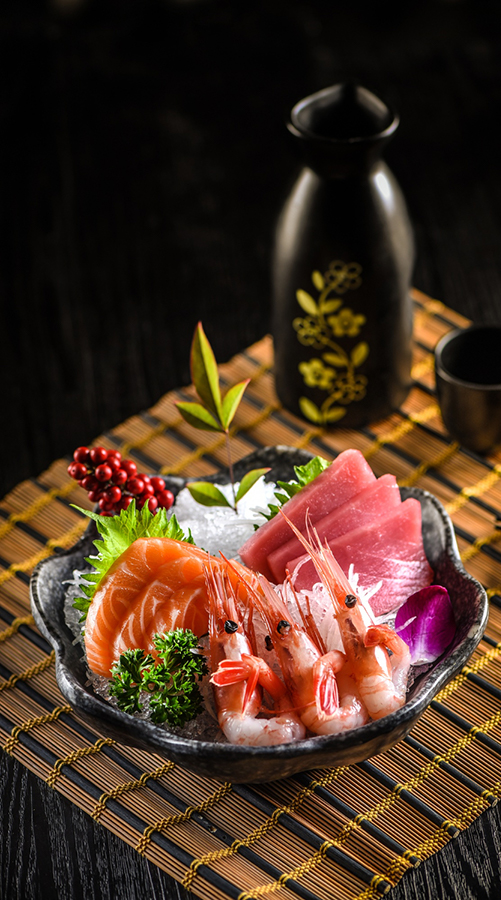 sushi japonés de pulpo bebé